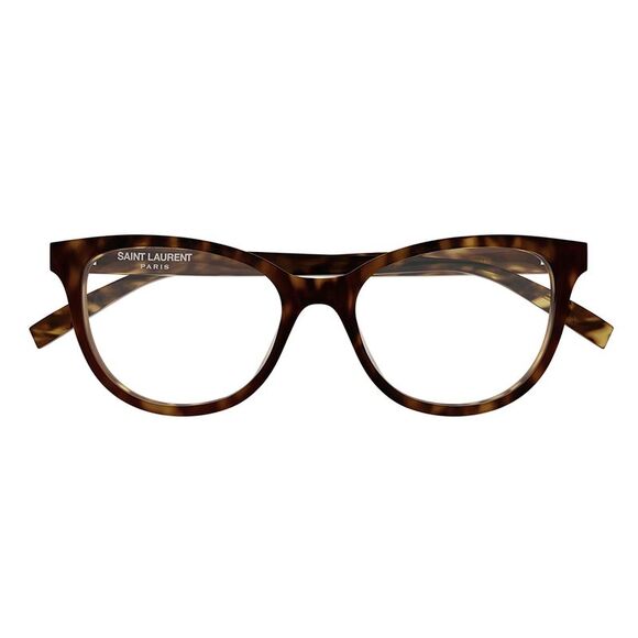 Saint Laurent SL 504O 002 Havana Plastic Cat-Eye Eyeglasses 53mm - Picture 2 of 2